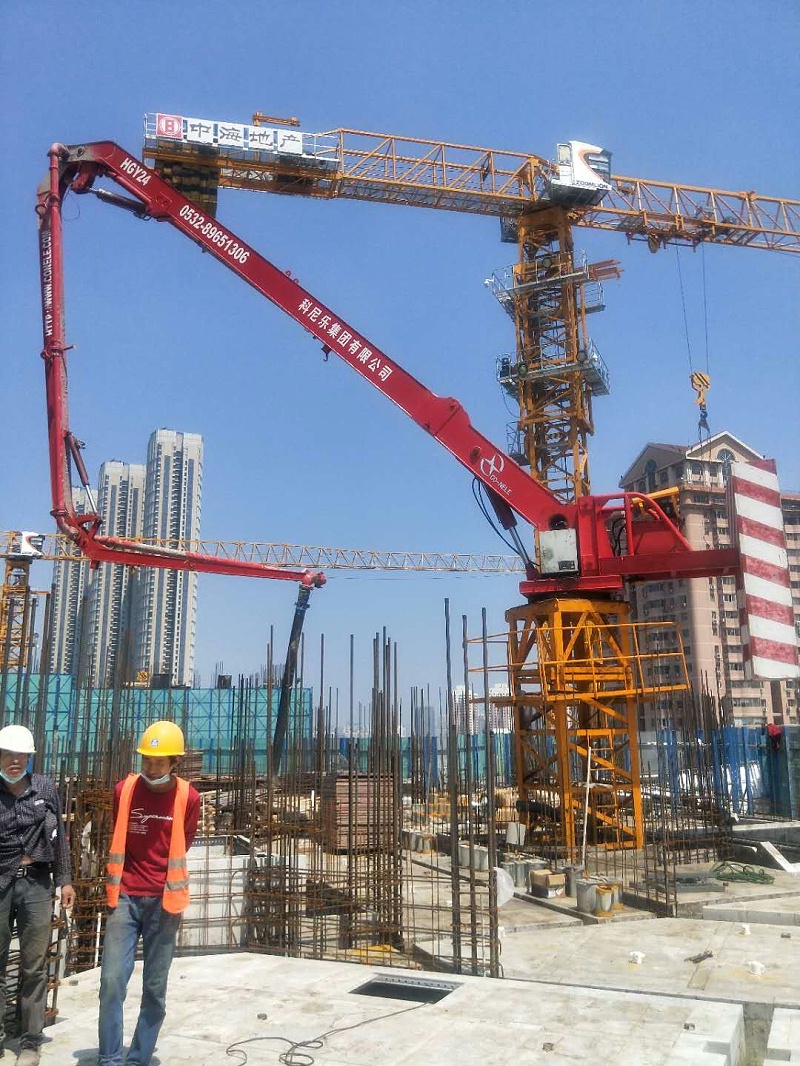 科尼樂重工電梯井內爬式液壓布料機