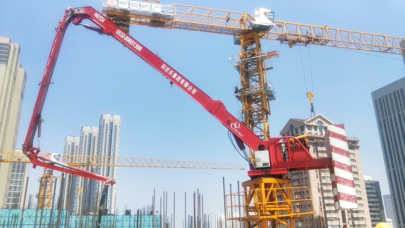科尼樂(lè)重工電梯井內(nèi)爬式液壓布料機(jī)
