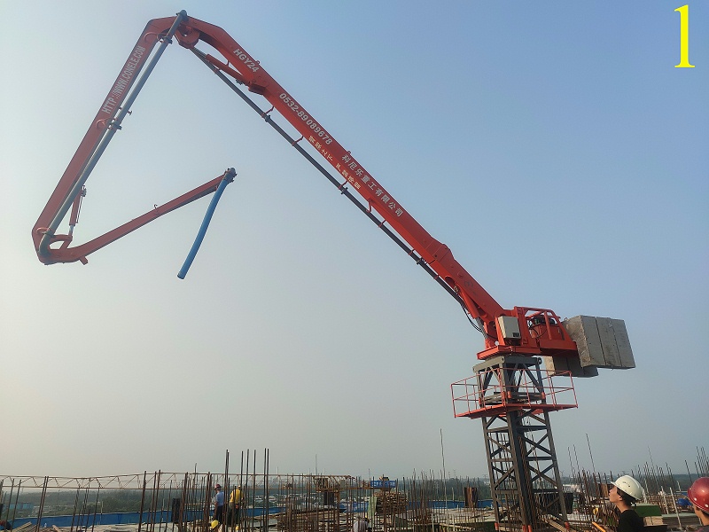 科尼樂重工電梯井內爬式液壓布料機